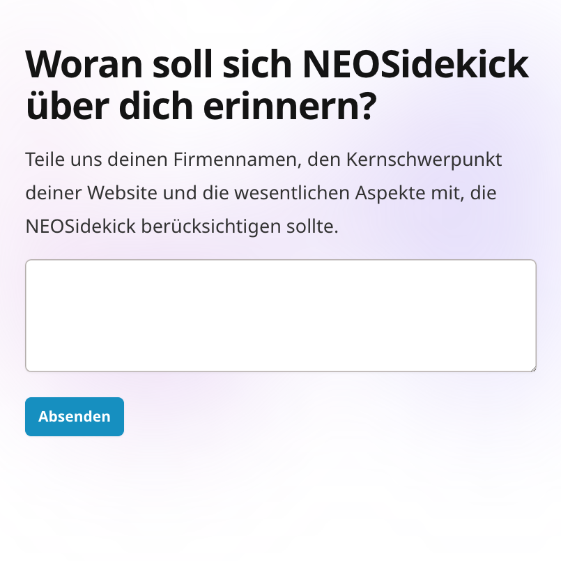 Woran soll sich NEOSidekick erinnern-805x805